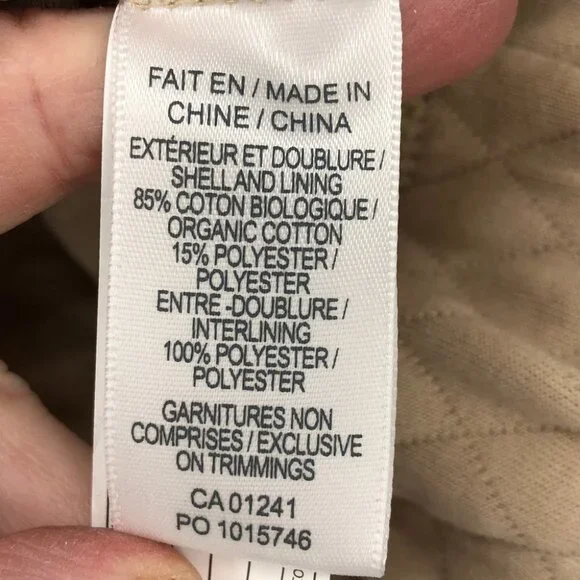 Twik by Simons Diamond Quilted tan Pullover Cropped Sweatshirt NWT SP - Picture 5 of 15